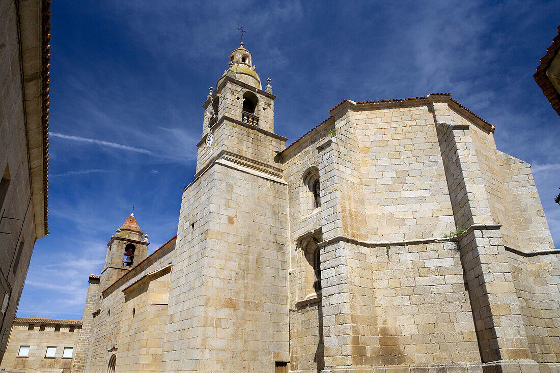 Sixteenth-century Gothic church, San Felices of Gallegos, Natural Park Arribes del Duero, Salamanca, Castilla y Leon, Spain, Euro