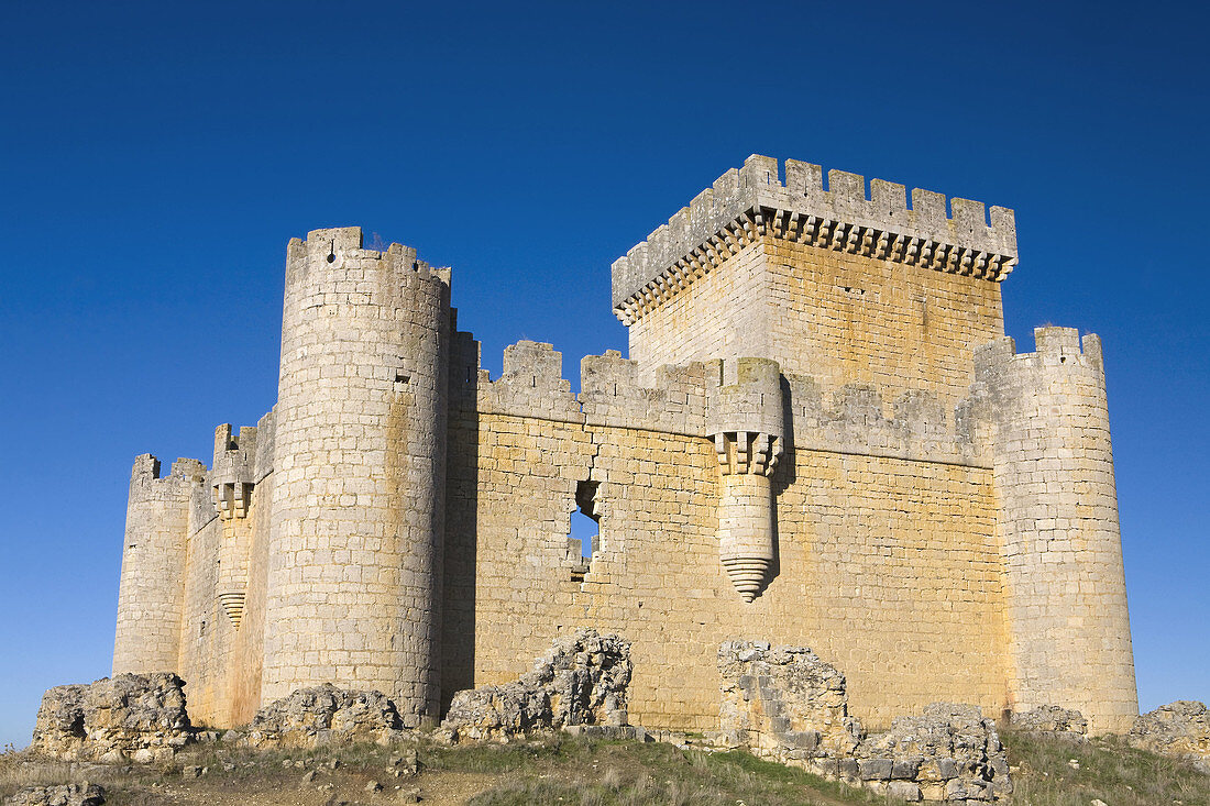 Castle Villalonso, in the province of Zamora. Castilla y Leon. Spain. Europe.