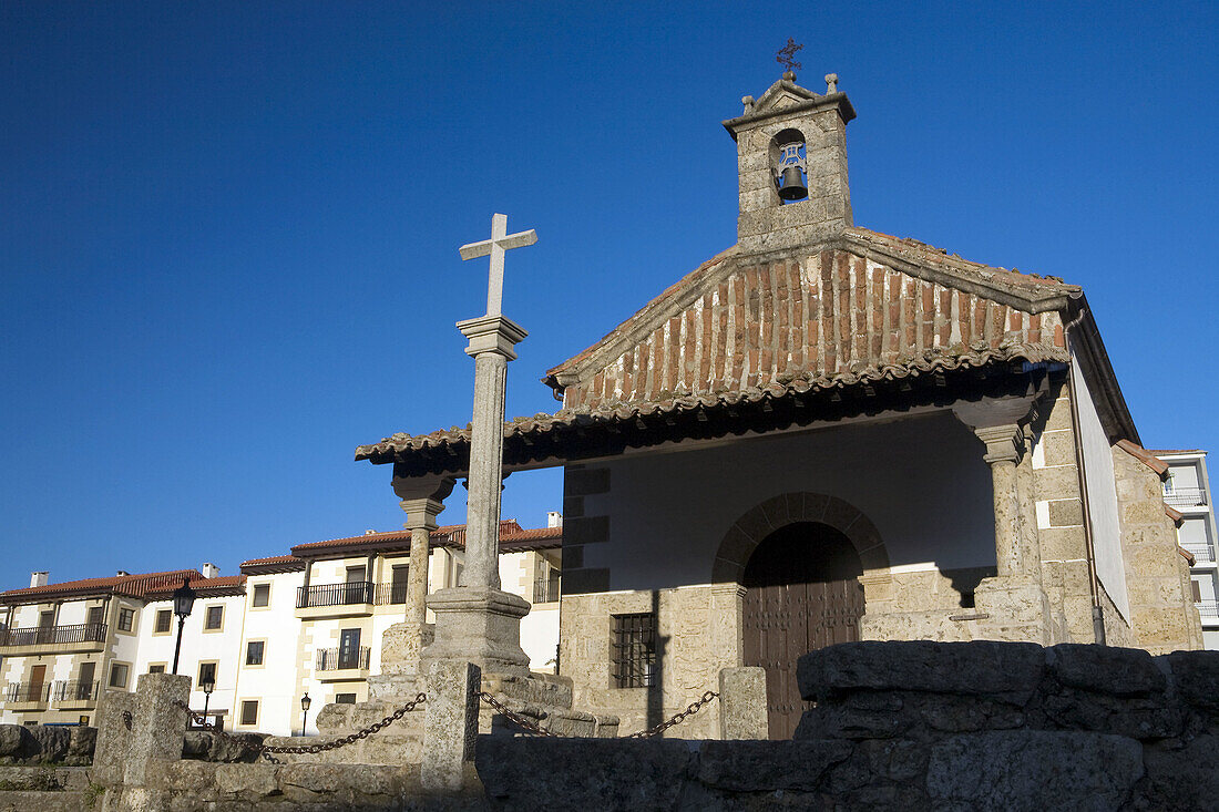 Chapel in the village of Candelario  Candelario Natural Park  Sierra de Béjar  Salamanca province  Castilla y Leon  Spain