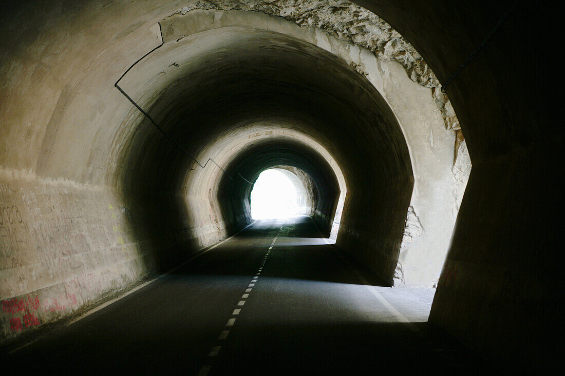 Dark old tunnel