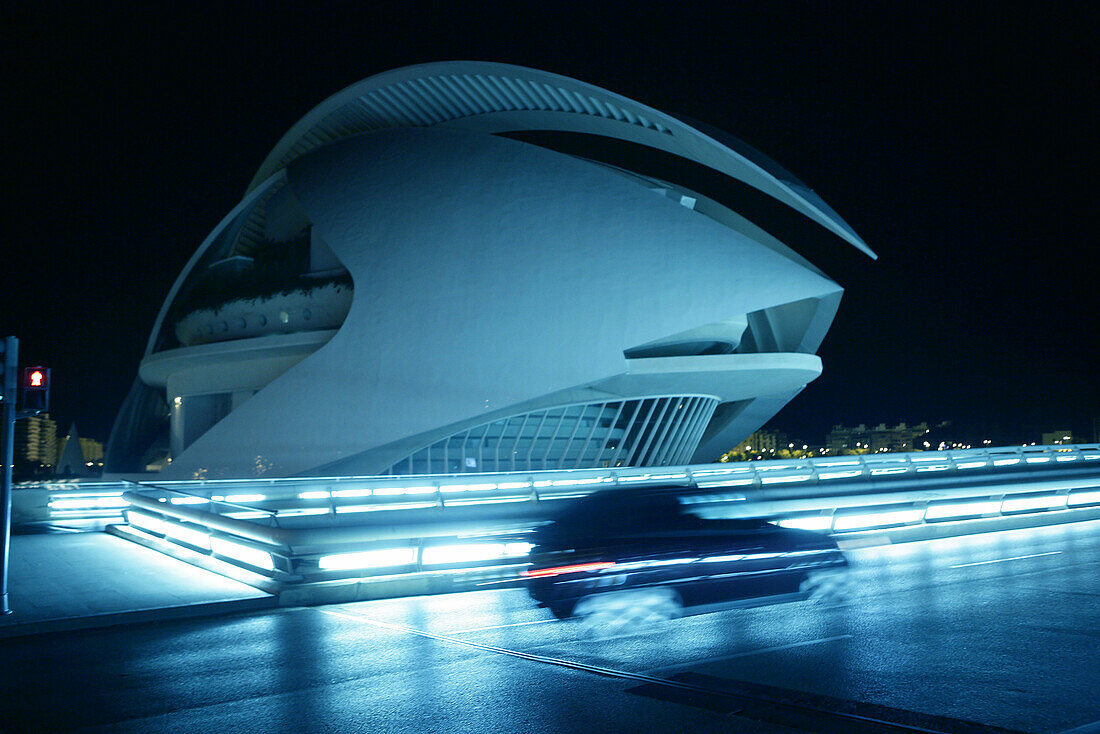 CAC, Valencia in the blue night