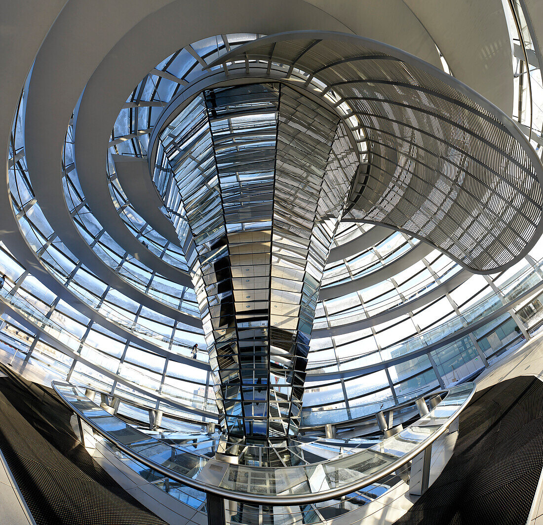 Innerhalb der Reichstagskuppel, Berlin, Deutschland