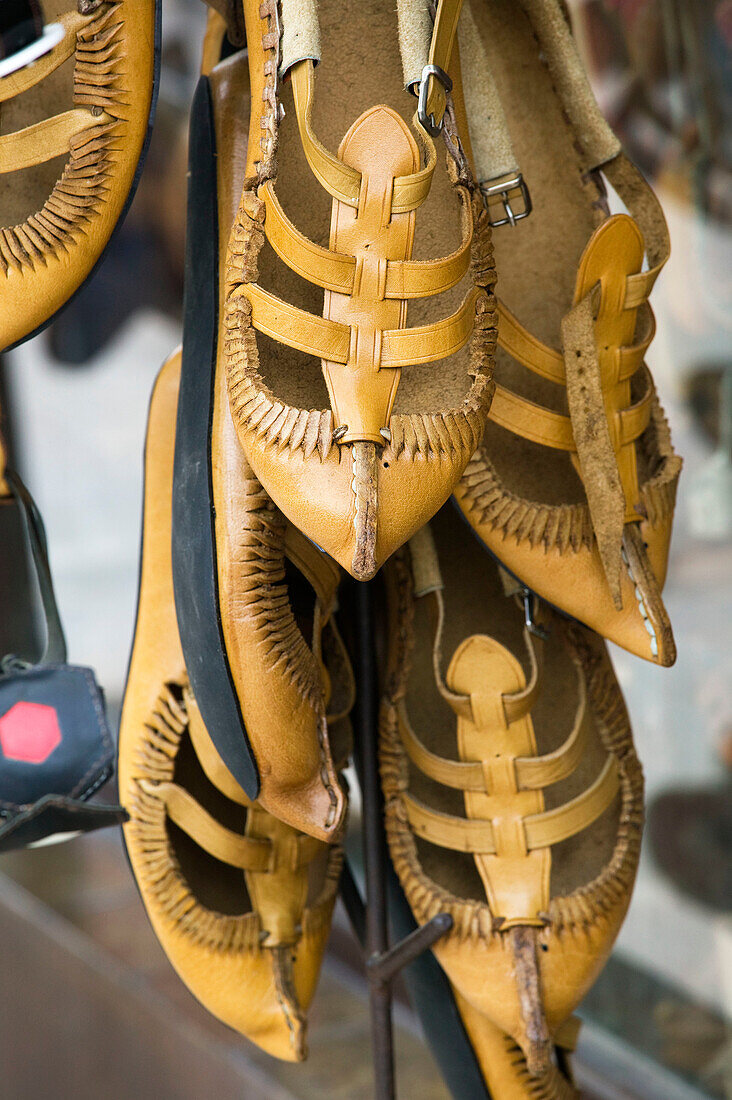 Macedonia. Skopje. Carsija Old Town. Macedonian Shoes