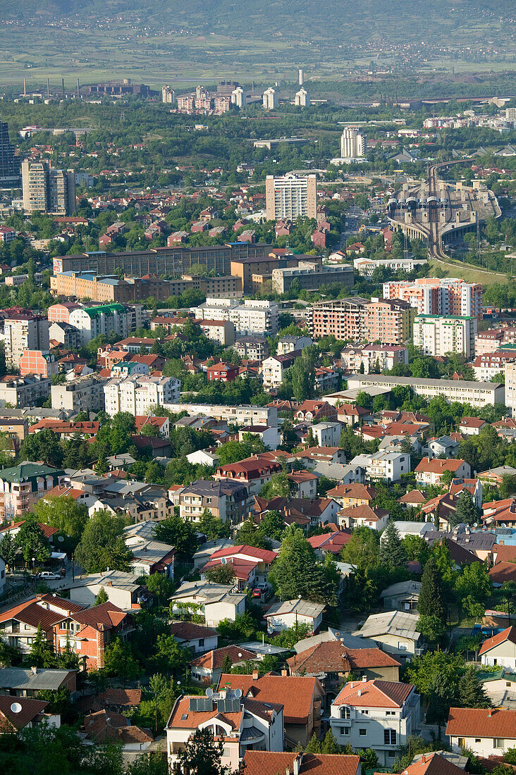 Macedonia. Skopje. City View from Mount Vodno / Late Afternoon