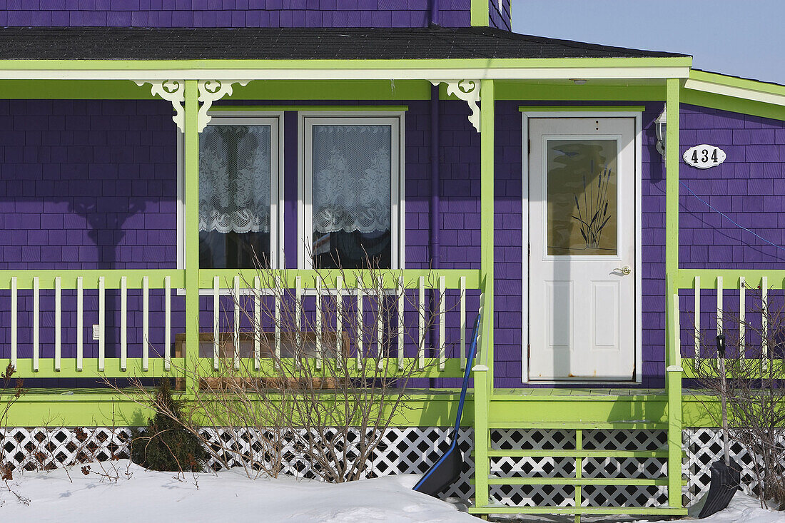 House in Grindstone Island, Magdalen Islands, Quebec, Canada