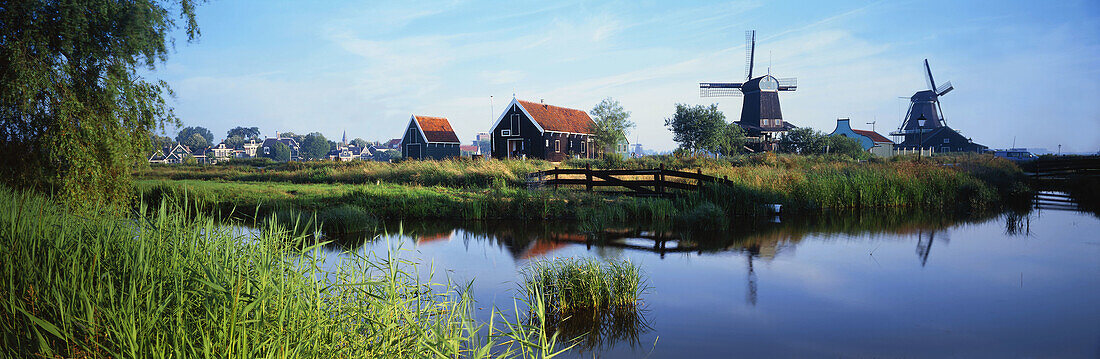 Windmills at Zaanse Schans, North Holland, Netherlands