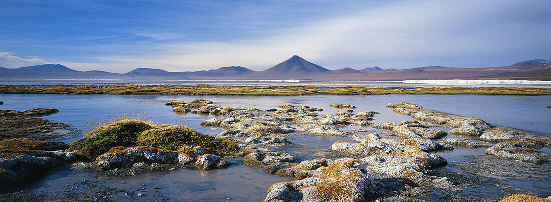 Laguna Colorada shallow salt lake, Bolivia