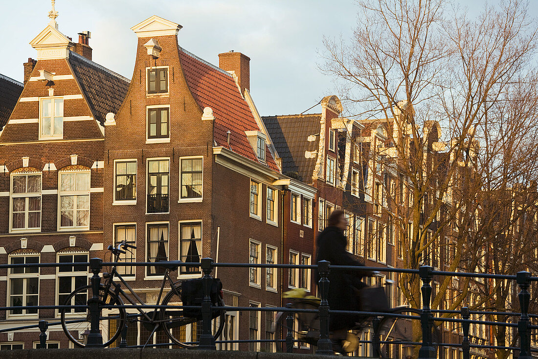 Amsterdam town houses & bridge