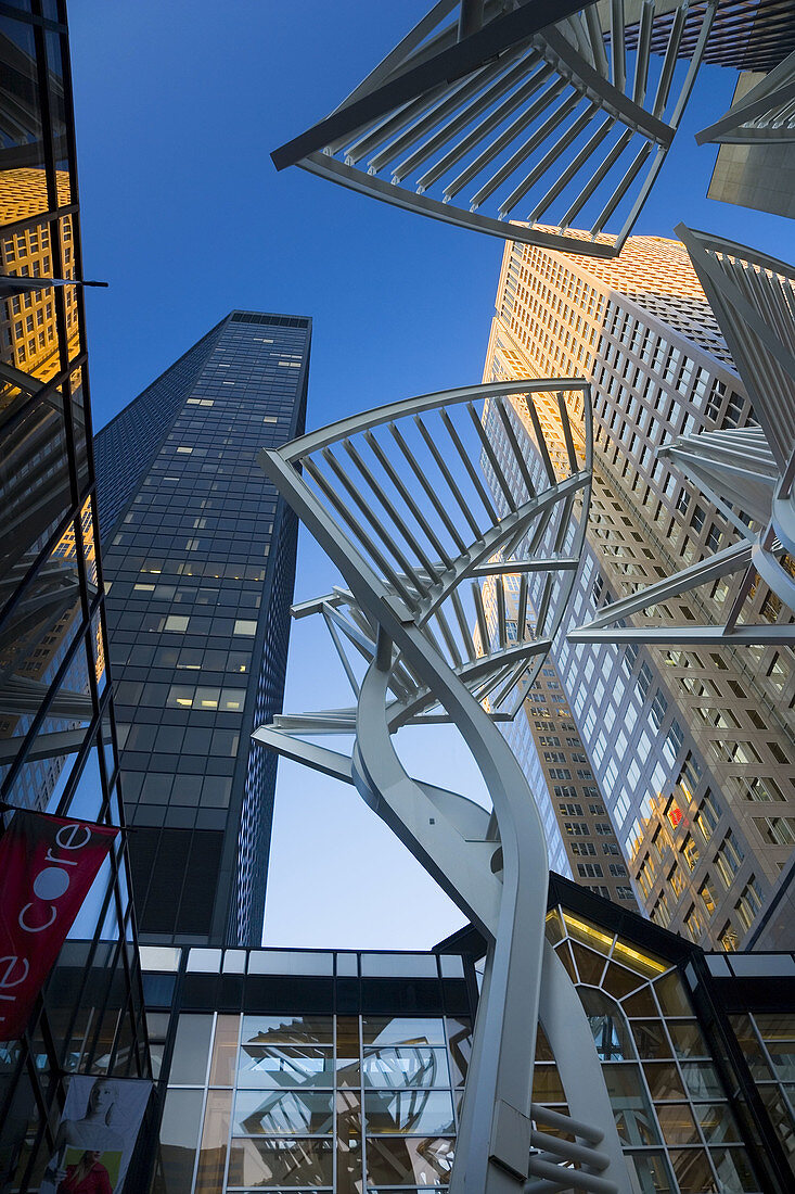 Royal Bank Building & skyscrapers, city centre, Calgary, Alberta, Canada