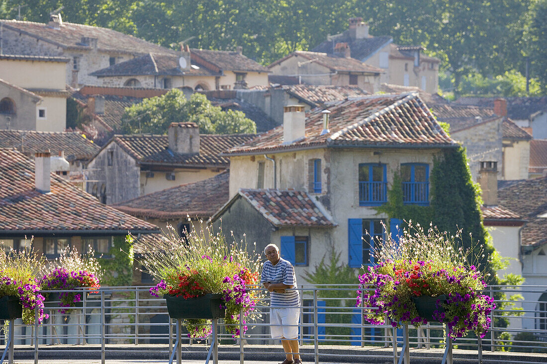 St Antonin-Noble-Val, Aveyron, France. Small town of St Antonin