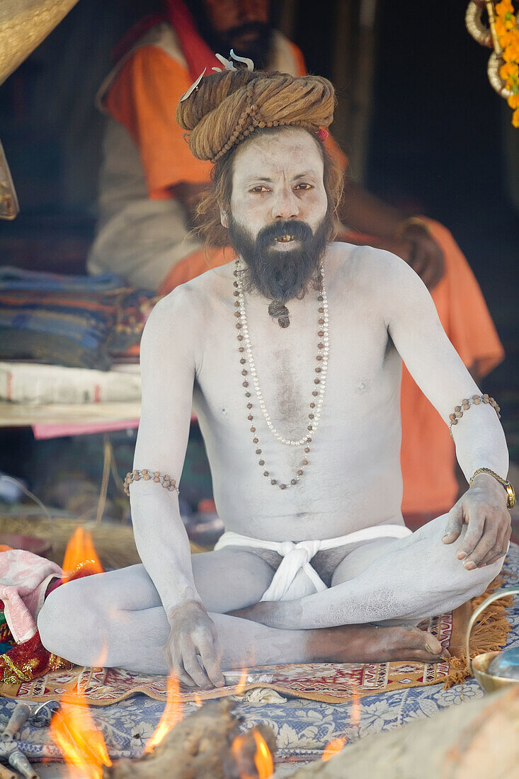 Sadhu at Kumba Mela festival, Allahabad, Uttar Pradesh, India