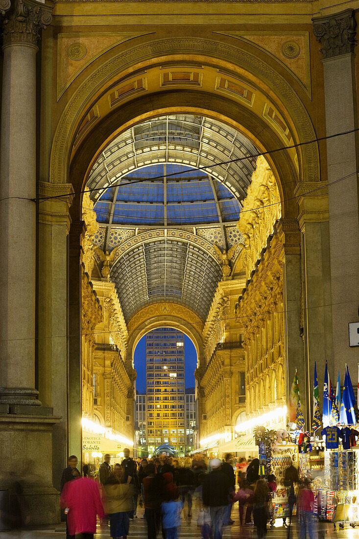 Galleria Vittorio Emanuele II. Milan. Lombardy. Italy.