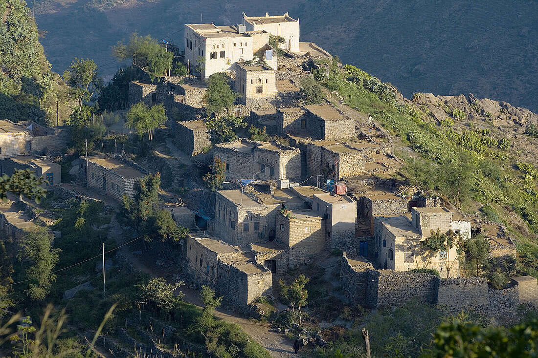 View of village. Al Karn, Al Mahwit Province, Yemen