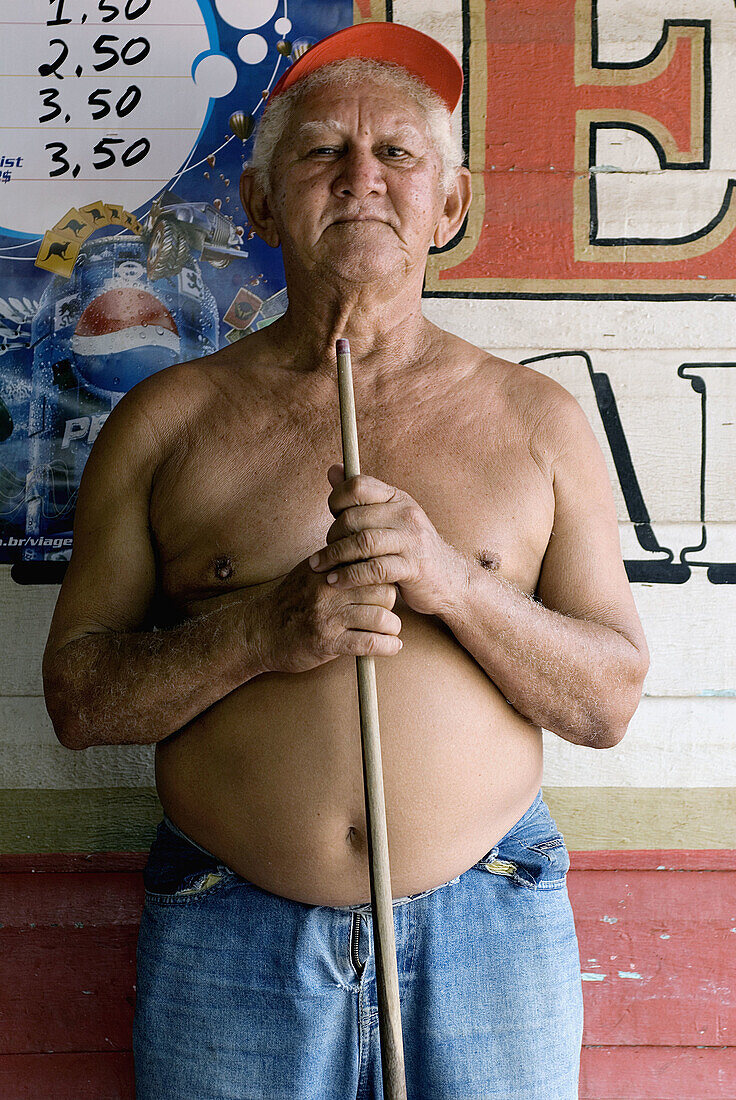 Raimundo Picara, professional pool player, Santarém. Brazil