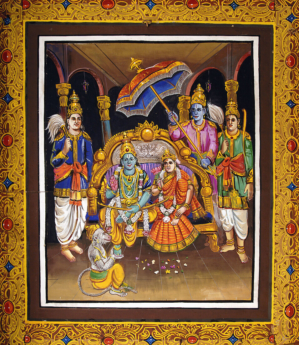 Lord Vishnu with His consort