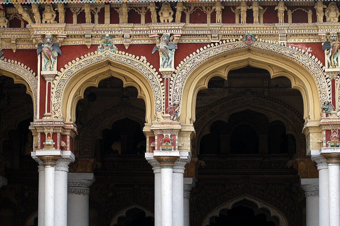 The Thirumalai Nayak Palace in Madurai, Tamil nadu, India