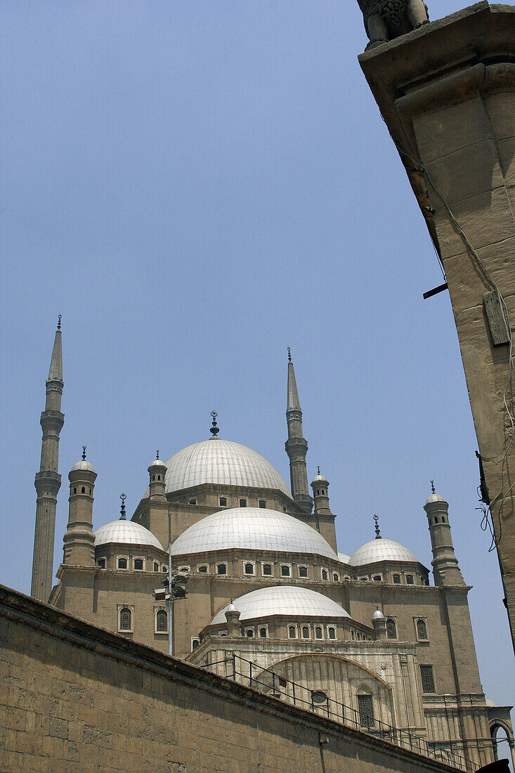 The landmark Mohammed Ali mosque (Alabaster mosque) on top of Saladin Al Aywbi citadel in Cairo. Egypt