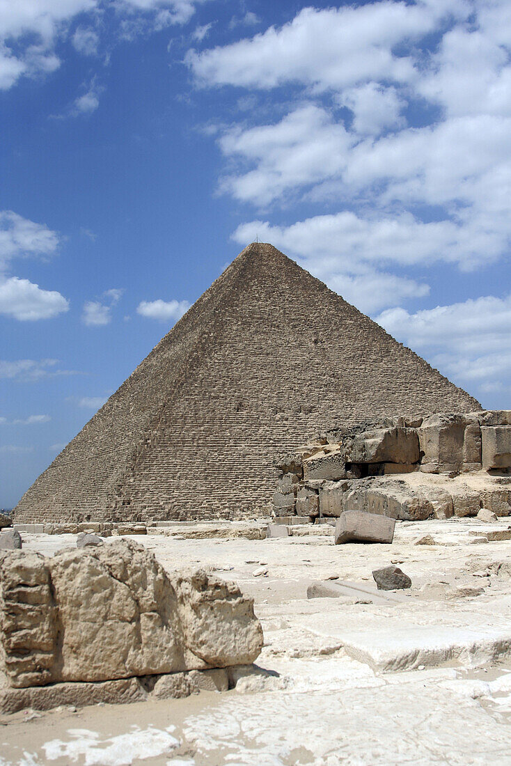 view of the Great Cheops Khufu pyramid of Giza