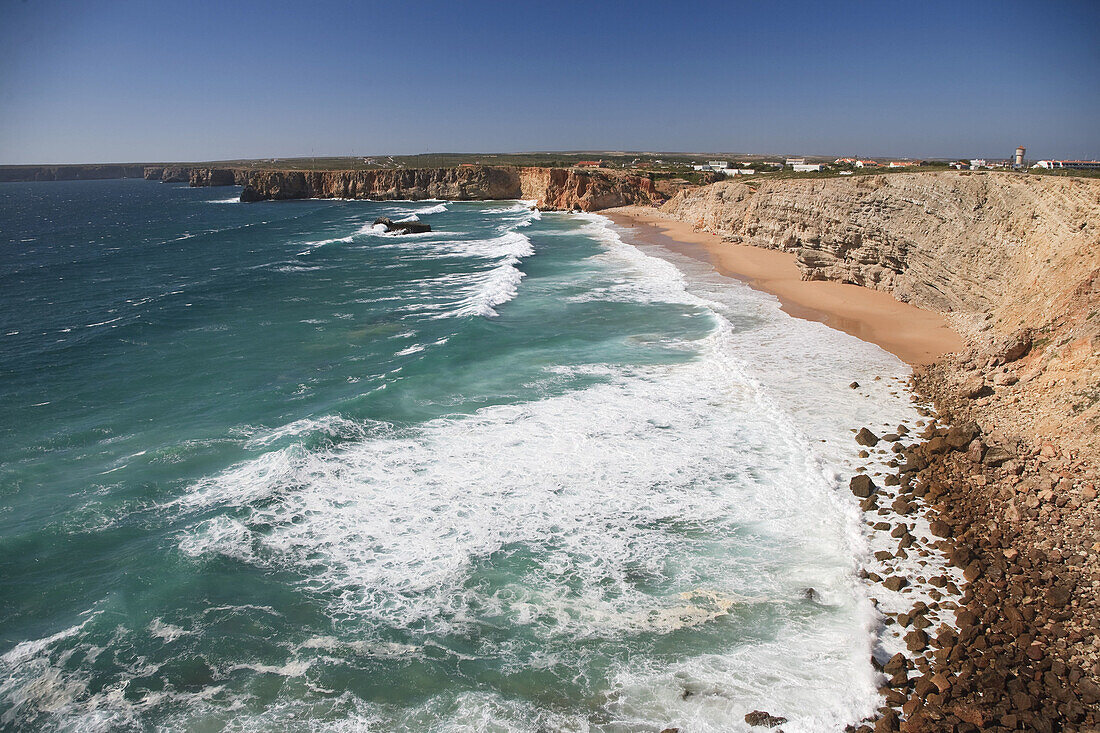 Praia do Tonel, Sagres, Parque Natural do SW Alentejano e Costa Vicentina, Algarve, Portugal