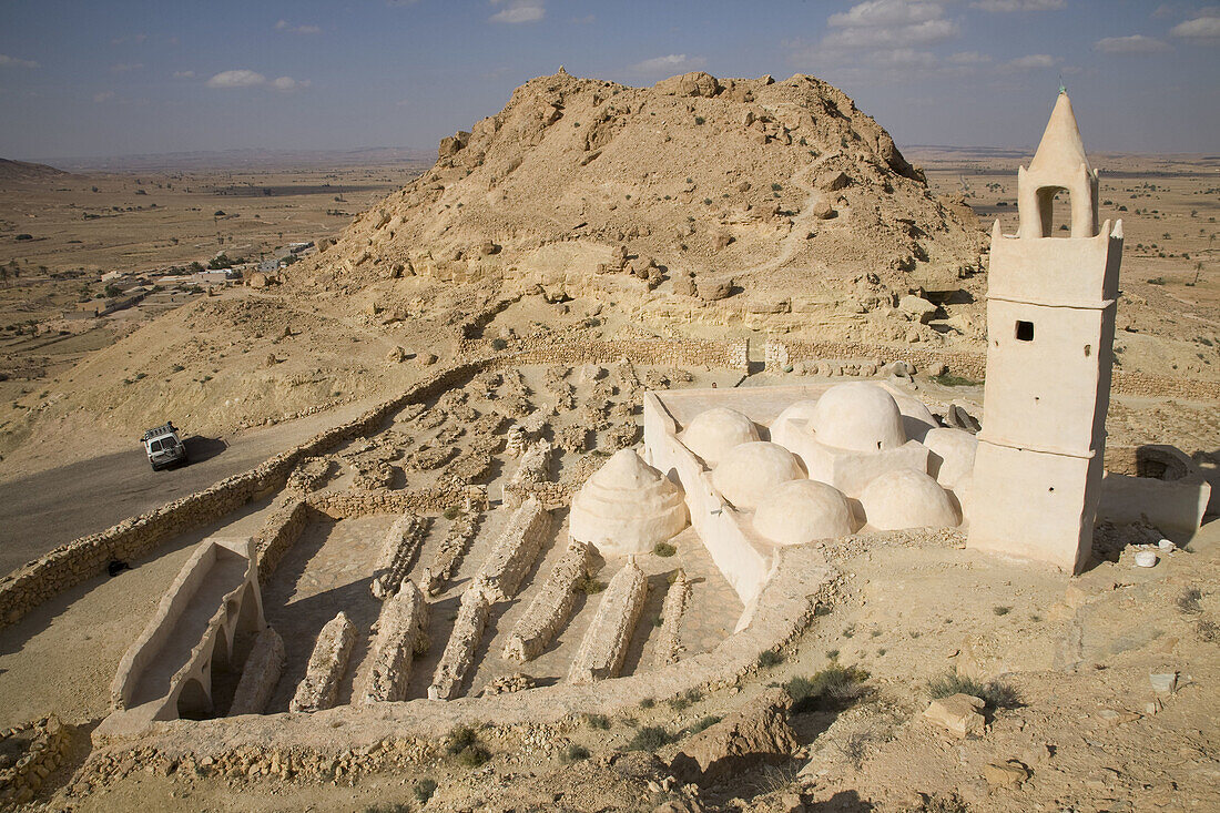 TUNIS. CHENINI. SACRED TOMBS IN SEVEN SLEEPERS MOSQUE