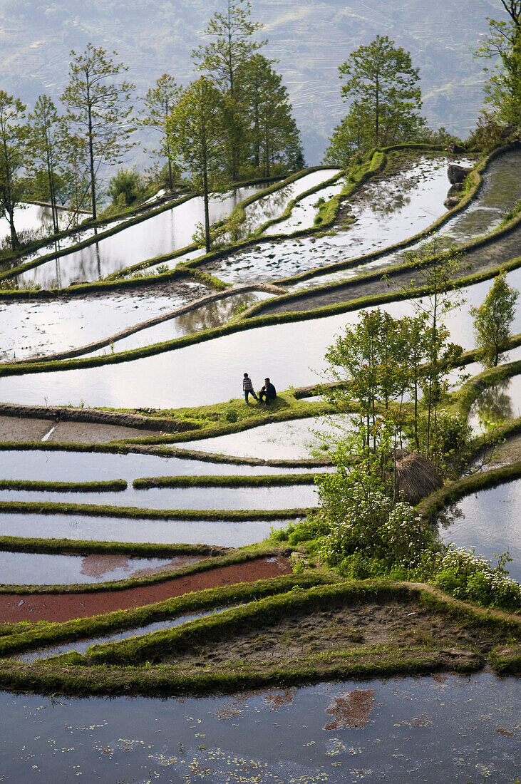 Dramatic landscape in YuanYang, Yunnan, China