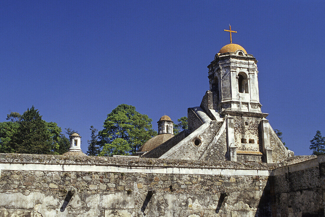 Convent of Santo Desierto. Desert of the Lions National Park. Mexico.