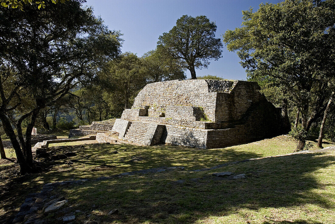 Archeological site, Ranas, Querétaro state, Mexico