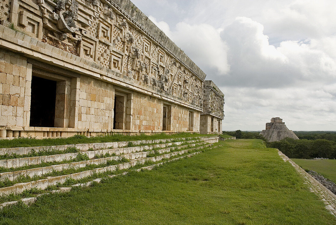 Mayan ruins. Puuc Road. Uxmal. Yucatan. Mexico.