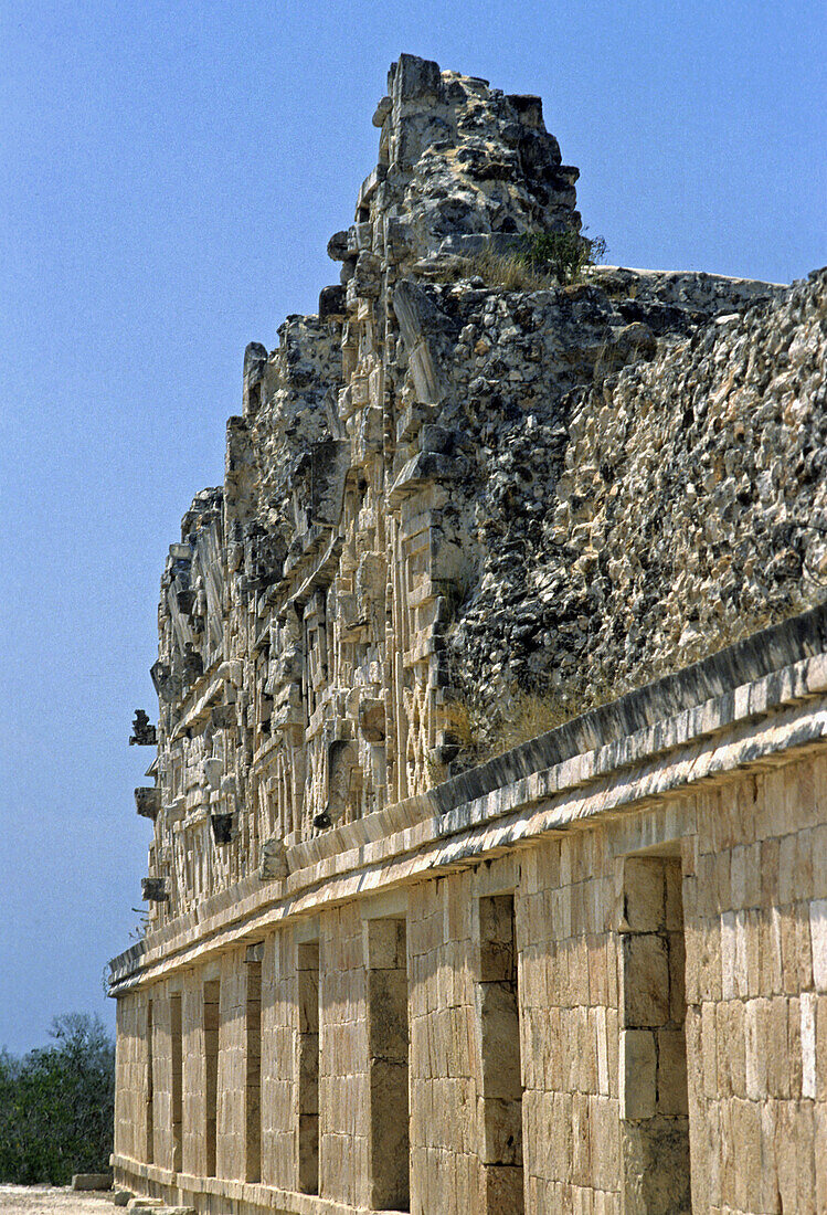 Uxmal pre-Columbian Maya archaeological site. Yucatan, Mexico