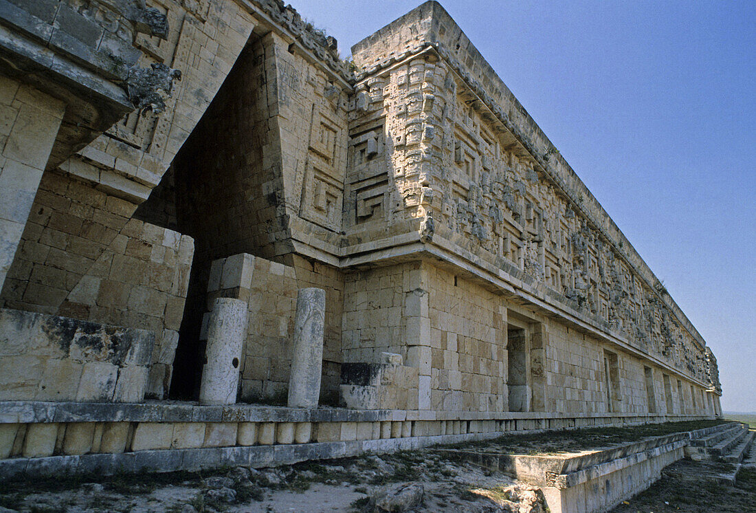 Uxmal pre-Columbian Maya archaeological site. Yucatan, Mexico