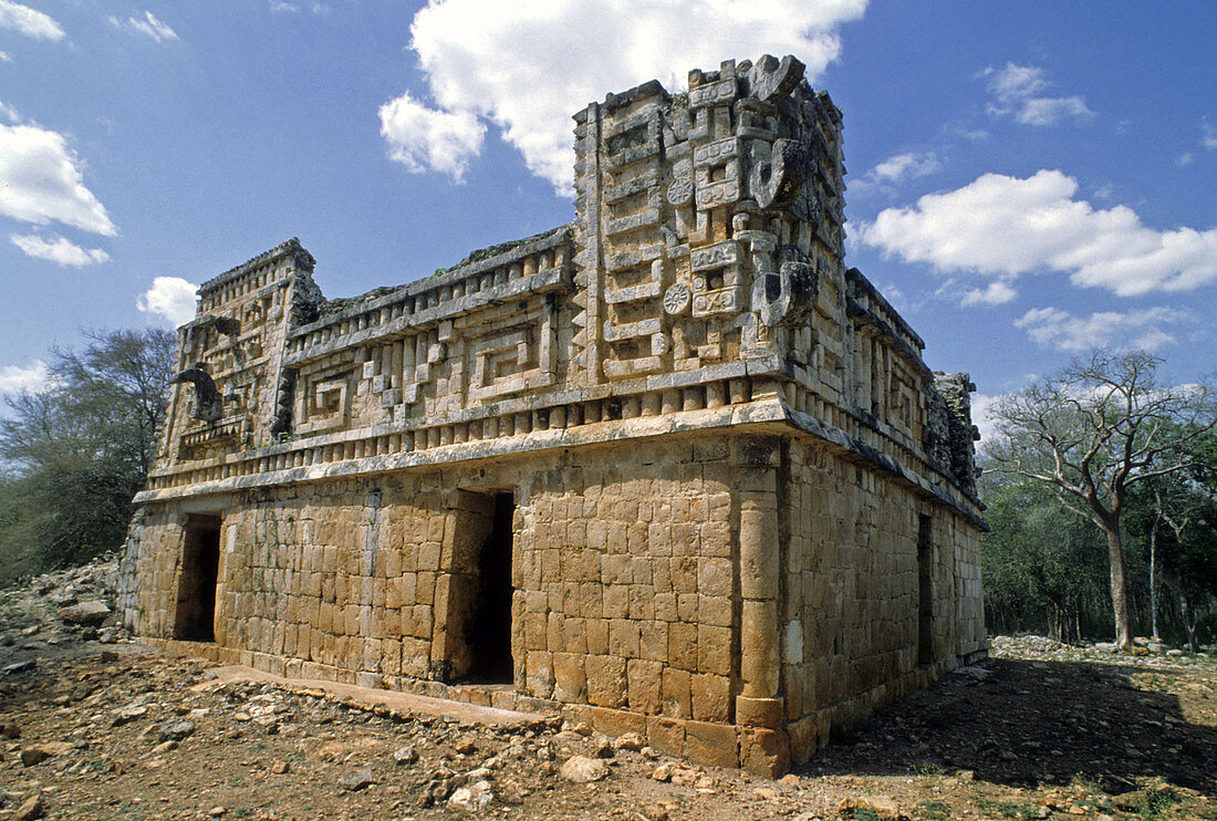 Xlapak pre-Columbian archaeological site. Mexico