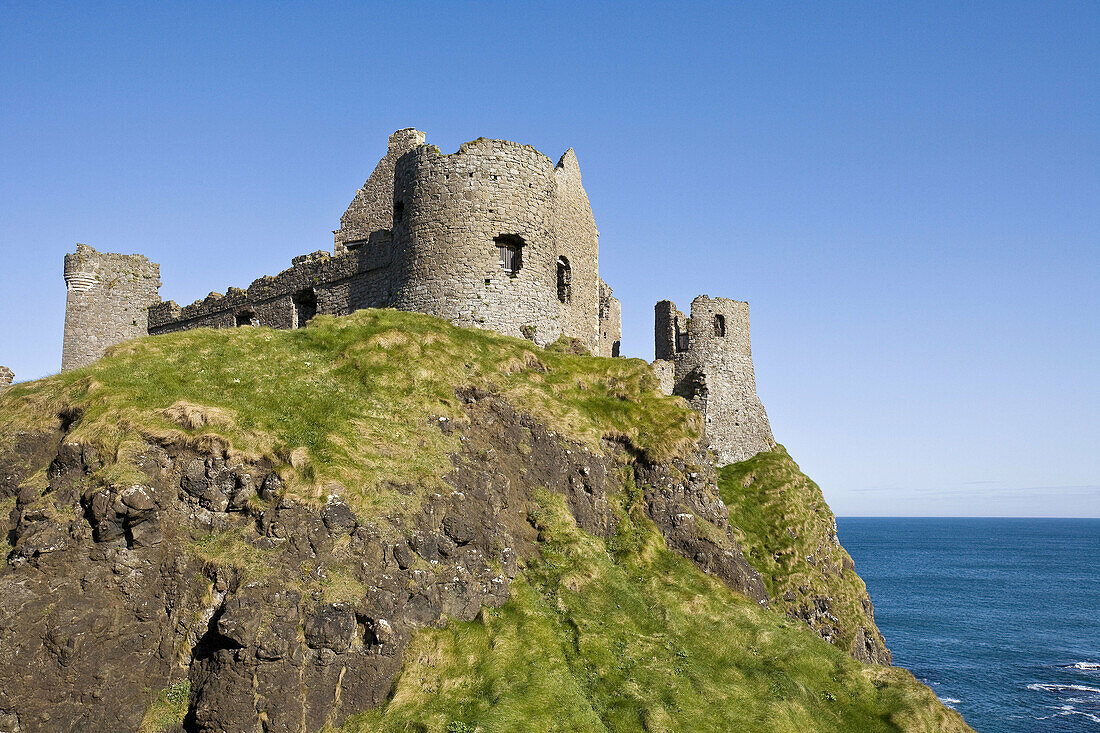 Dunluce Castle in Northern Ireland, UK