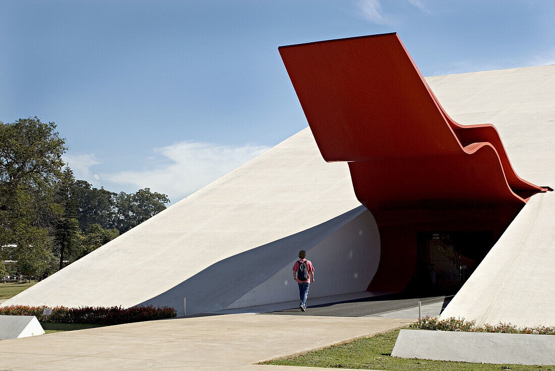 Ibirapuera Auditorium by Oscar Niemeyer. Ibirapuera Park. Sao Paulo. Brazil.