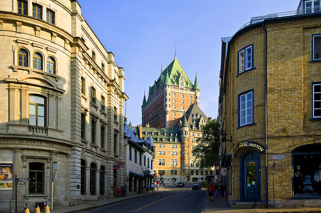 Rue du Fort and Chateau Frontenac,  Quebec City. Quebec,  Canada