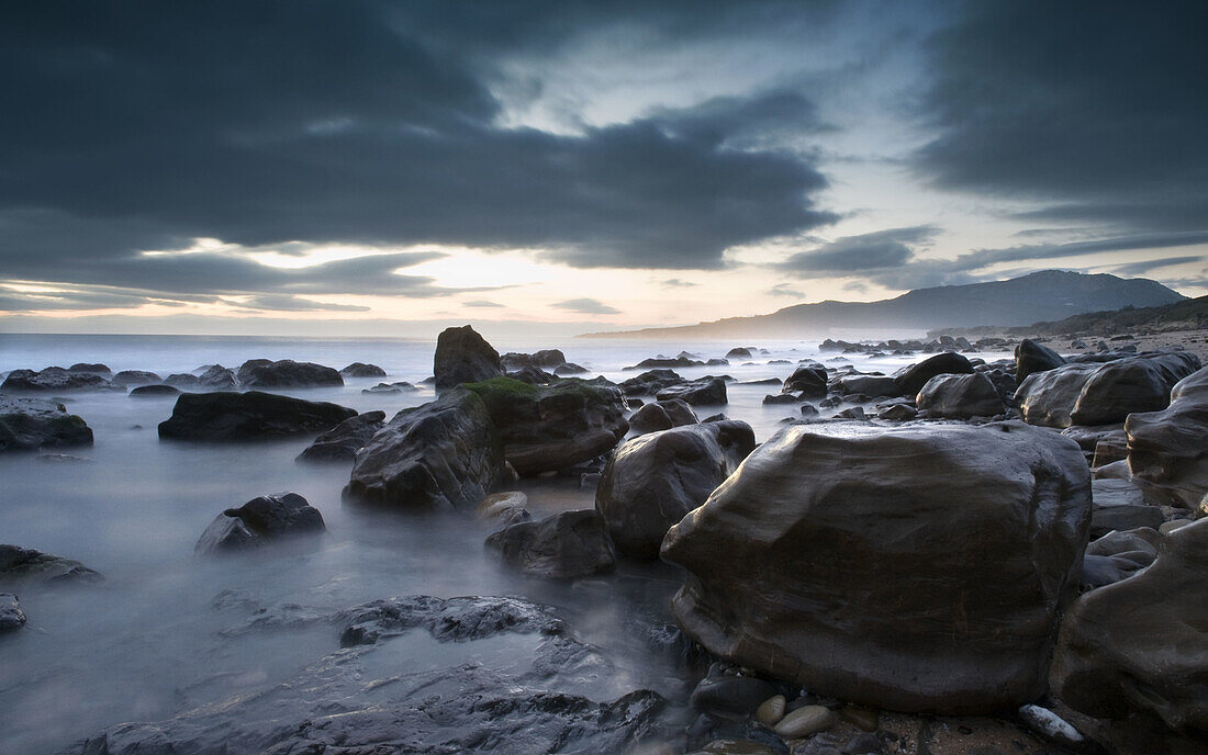 Calm, Dawn, Dusk, Elements, Landscape, Natural, Nature, Photography, Rocks, Sea, Seascape, Sunset, Water, Wild, A75-828821, agefotostock 