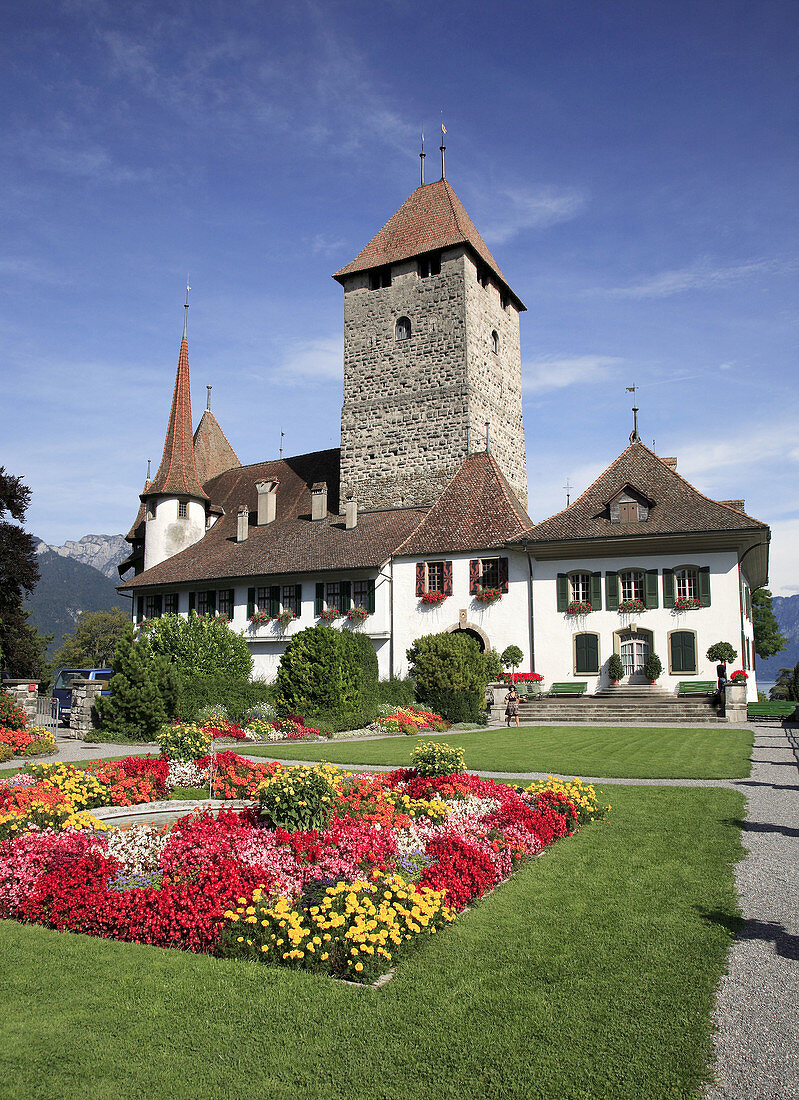 palais Spiez at Lake Thun,  Niedersimmental,  canton Bern,  Switzerland