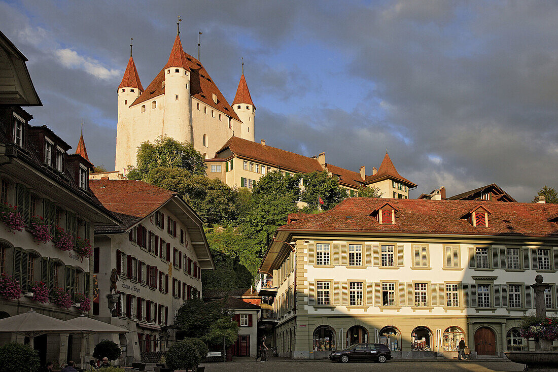 old town and castle of Thun,  Berner Oberland,  Switzerland