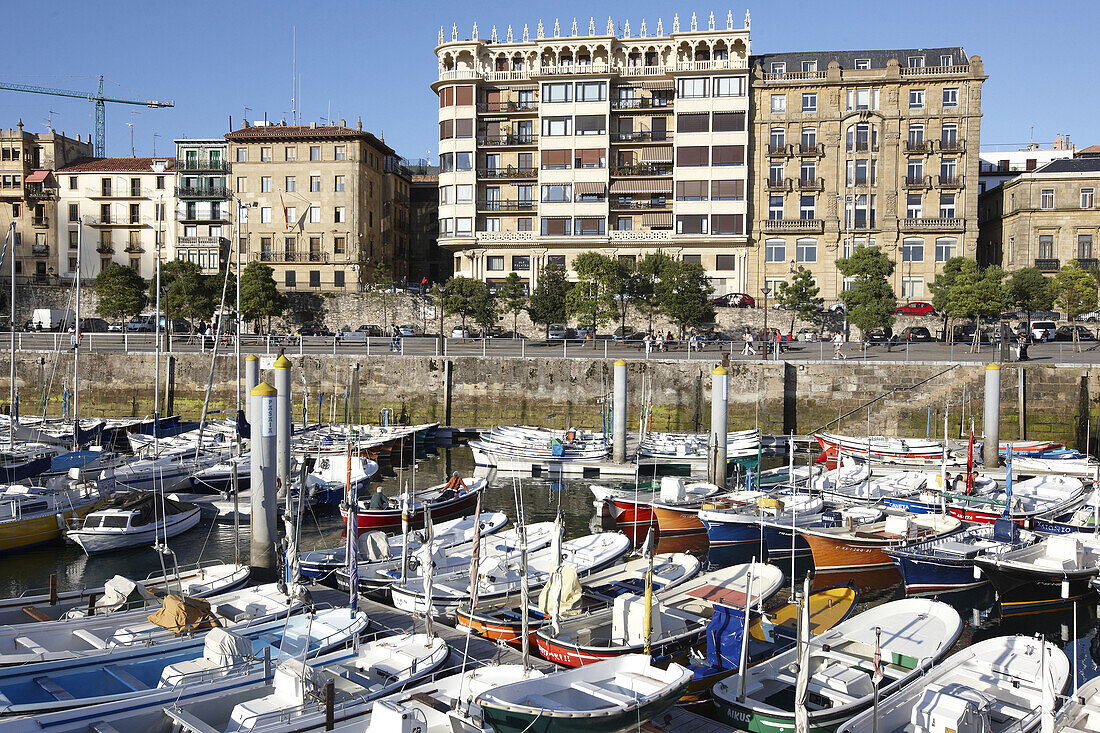 Hafen, San Sebastian. Guipuzcoa, Baskenland, Spanien