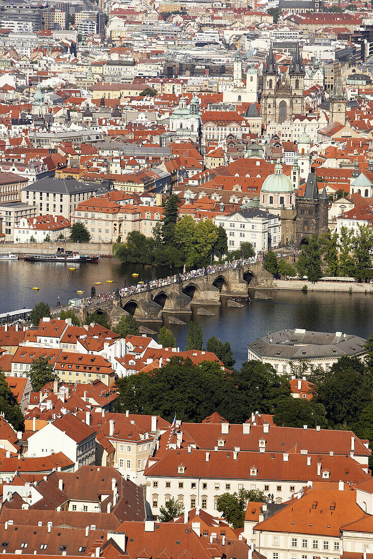 Karlsbrücke an der Moldau, Prag, Tschechische Republik