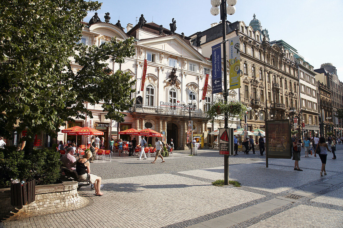 Casino, Einkaufsstraße Na Prikope, Stare Mesto, Prag, Tschechische Republik