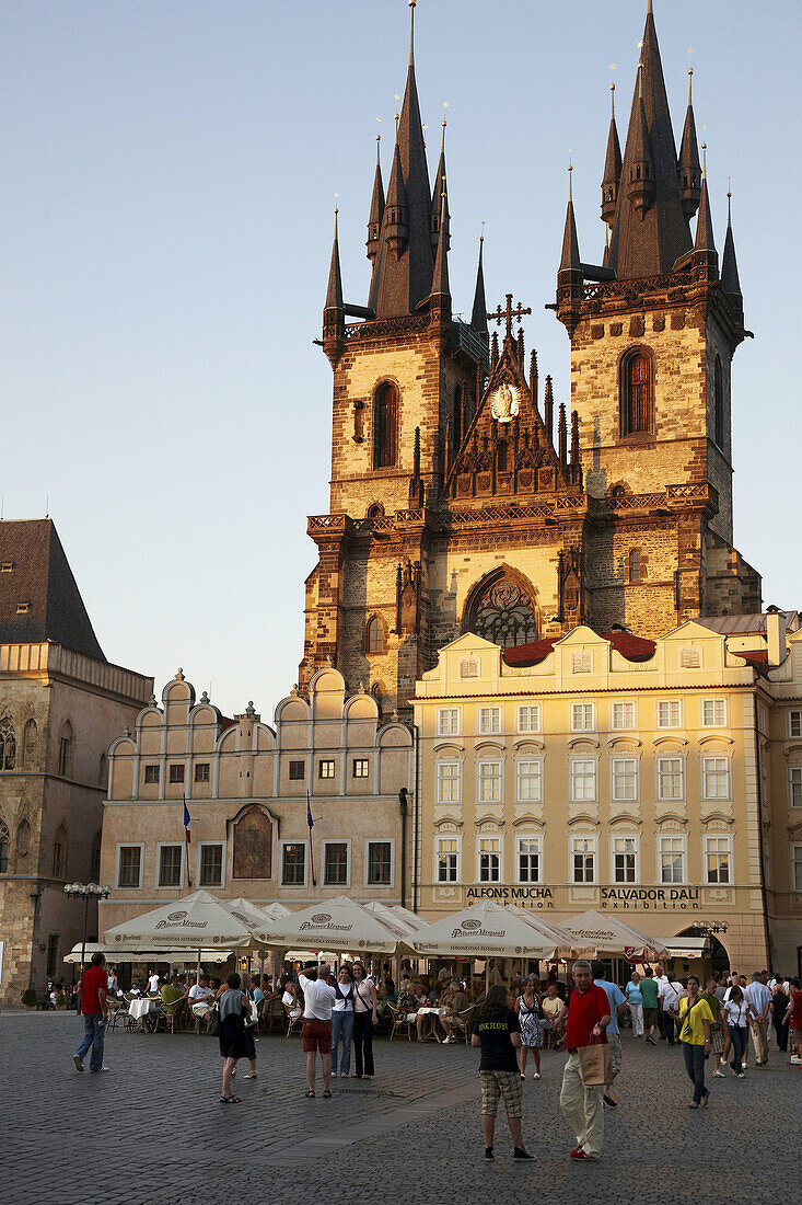 Tyn-Kirche in Staromestske Namesti (Altstädter Ring), Prag, Tschechische Republik