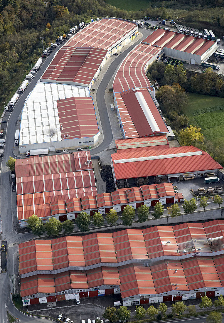 Ipintza industrial park,  Lezo,  Guipuzcoa,  Basque Country,  Spain