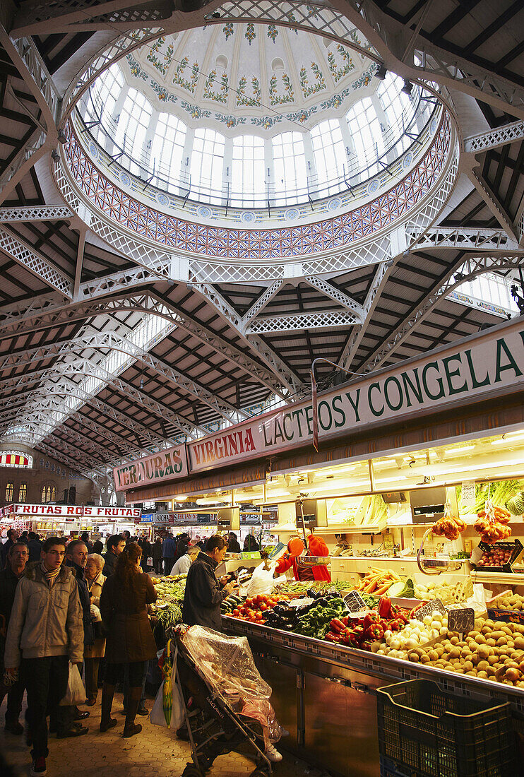 Zentraler Markt, Valencia. Valencianische Gemeinschaft, Spanien