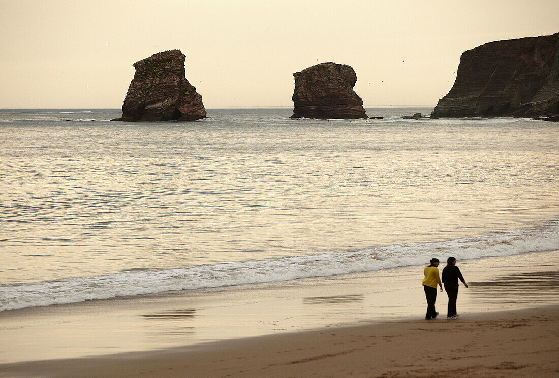 Zwillingsfelsen, Hendaye, Pyrenees-Atlantiques, Aquitanien, Frankreich