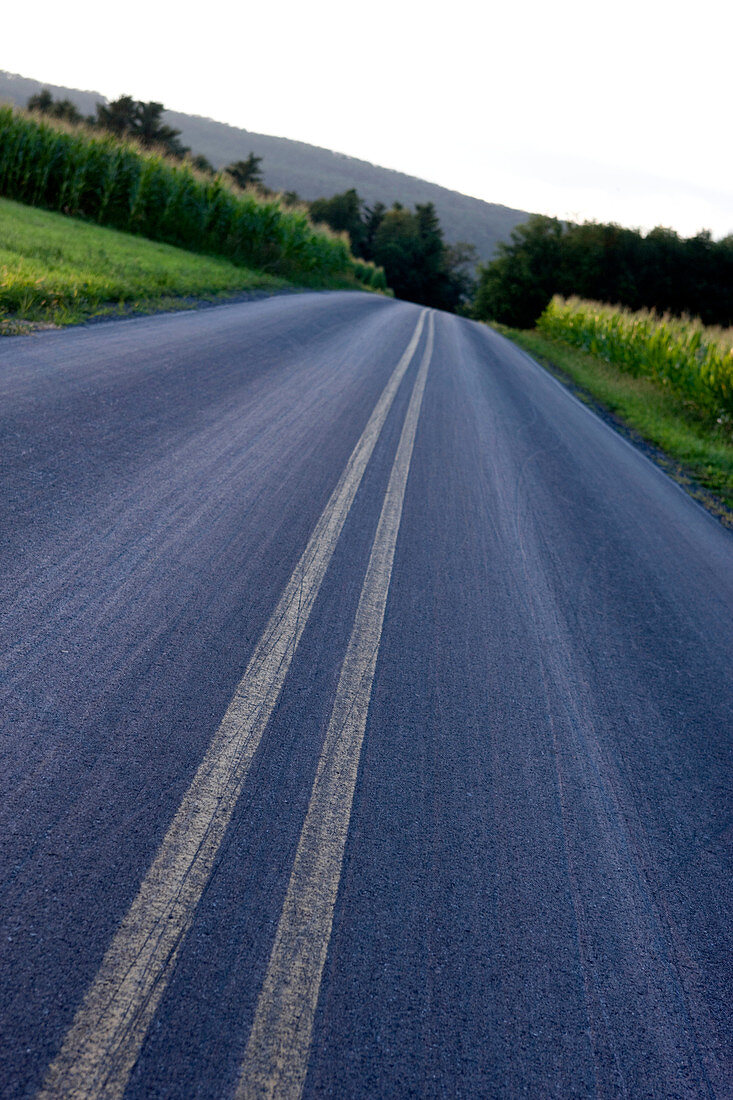 Road lamar clinton county. Pennsylvania. USA.