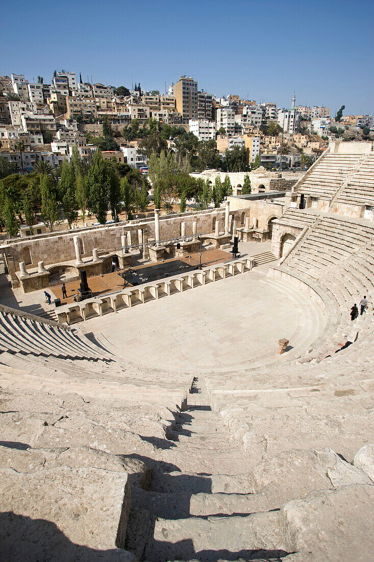 Roman amphitheater downtown. Amman. Jordan.