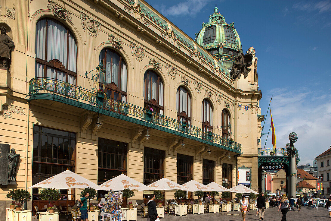 Obecni dum municipal house nove mesto. Prague. Czech Republic.