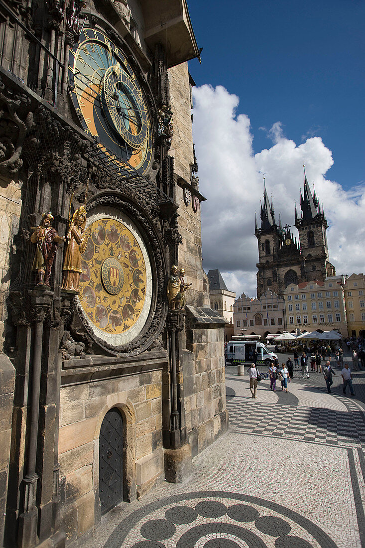 Astronomical clock old town square stare mesto. Prague. Czech Republic.