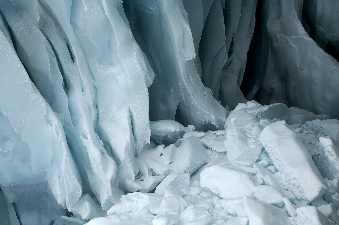 Eis am Gletscher, Tirol, Österreich, Europa