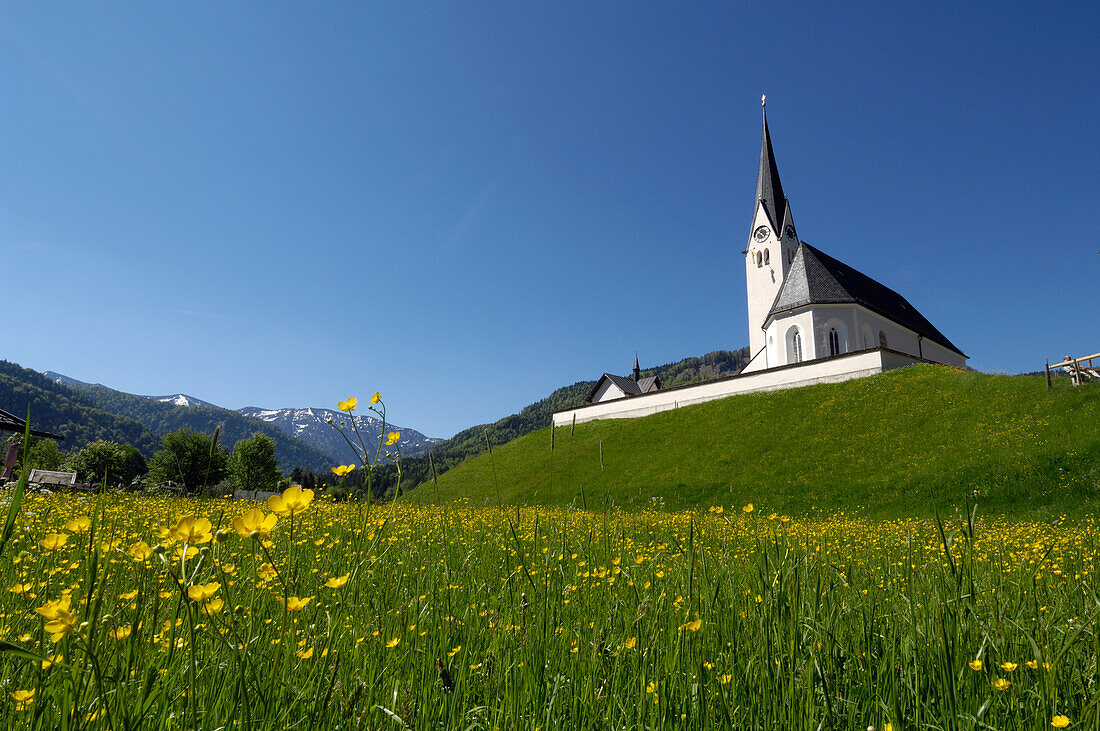 Parish church Maria Heimsuchung near Tegernsee, Upper Bavaria, Bavaria, Germany